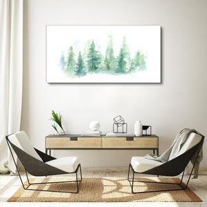 Tablou canvas Acuarelă arbore de pădure