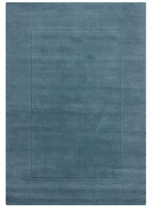 Covor Textured Wool Border Albastru 120X170 cm, Flair Rugs