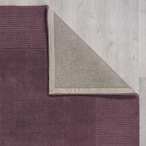 Covor Textured Wool Border Violet 160X230 cm, Flair Rugs
