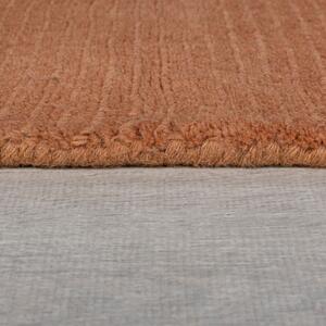 Covor Textured Wool Border Portocaliu 160X230 cm, Flair Rugs