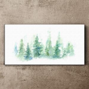 Tablou canvas Acuarelă arbore de pădure