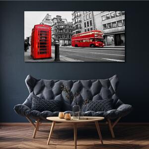 Tablou canvas Autobuzul City of London