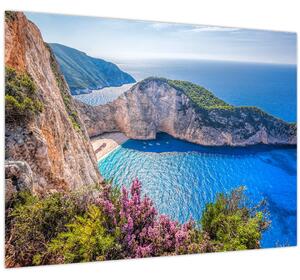 Tablou - Plaja Navagio, Grecia (70x50 cm)