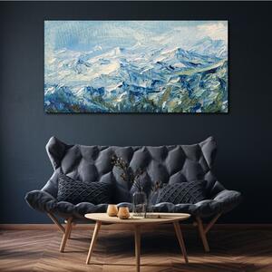 Tablou canvas Pictură montană de iarnă