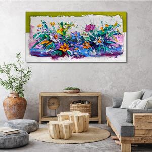 Tablou canvas pictând flori