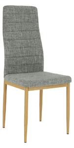 Scaun COLETA NOVA, gri deschis/fag, textil/metal, 41x49x96 cm