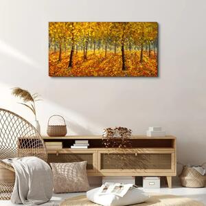 Tablou canvas Pictură de pădure de toamnă