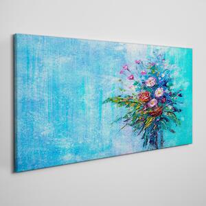 Tablou canvas Pictând flori abstracte