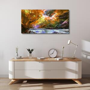 Tablou canvas Pădure abstractă Râul Natură