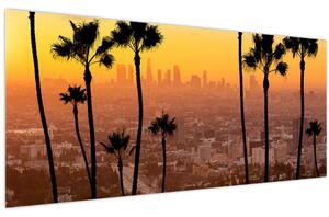 Tablou - Panorama din Los Angeles (120x50 cm)