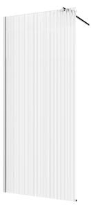 Invena perete cabină de duș walk-in 100 cm crom semi lucios/sticlă cu model AK-32-109