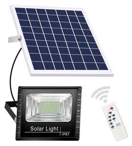 Proiector Solar 85W, 125 LED, cu panou solar si telecomanda