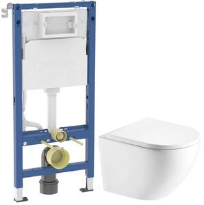 Set cadru încastrat Geberit Duofix 111.170.00.2, vas WC cu capac soft-close Hagser Beno HGR20000042