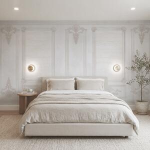 Fototapet Perete alb cu motive ornamentale, Fototapet designer, Fototapet populare, t00897 - Tapeko.ro