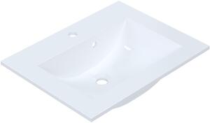 Ruvetti Elif lavoar 61x47 cm dreptunghiular încastrat-de blat alb luciu DOL_EL60
