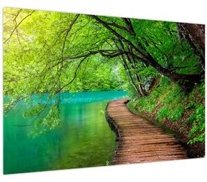 Tablou - Lacurile Plitvice (90x60 cm)