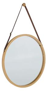 Oglinda LEMI 1, bambus natural, lemn de bambus, 45x2x45 cm