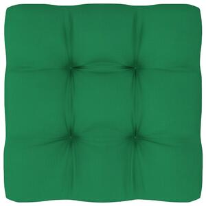 Pernă pentru canapea din paleți, verde, 60x60x10cm
