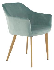 Scaun ODOVEL, menta/fag, tesatura/metal, 56x63x82 cm