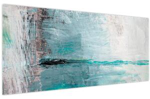 Tablou - pictură abstractă în ulei (120x50 cm)