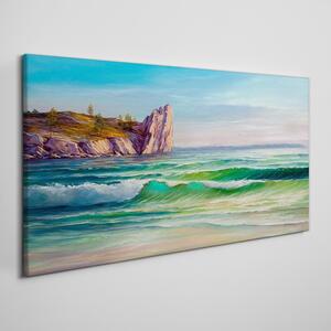 Tablou canvas valuri naturii de coastă