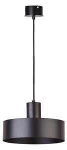 Lustră pe cablu RIF 1xE27/60W/230V d. 25 cm neagră