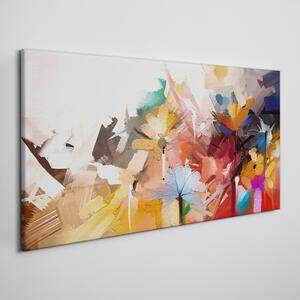Tablou canvas flori de abstractie