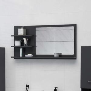 Oglindă de baie, gri , 90 x 10,5 x 45 cm, PAL