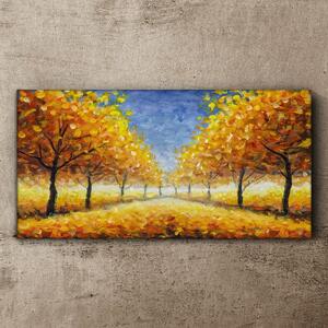 Tablou canvas Parcul Copaci Frunze de Toamnă