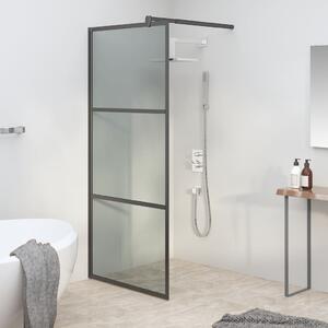 Paravan duș walk-in negru 90x195 cm sticlă ESG culoare închisă