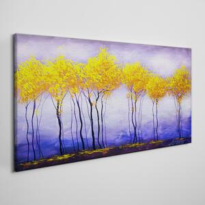 Tablou canvas arbori de abstractie