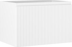 Mexen Rivel, mobilier de baie sub lavoar 70 cm, 1 sertar, canelat, alb mat, 91A20-07047-1-BF01