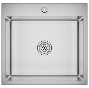 Chiuvetă de bucătărie lucrată manual, oțel inoxidabil