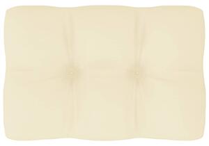 Pernă pentru canapea din paleți, crem, 60 x 40 x 10 cm