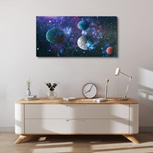 Tablou canvas cerul planetei stele