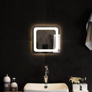 Oglindă cu LED de baie, 30x30 cm