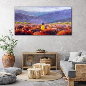 Tablou canvas Peisaj de lunca munților