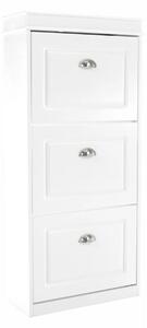 Pantofar SEBER TYP 2, alb, PAL, 54x24x117 cm