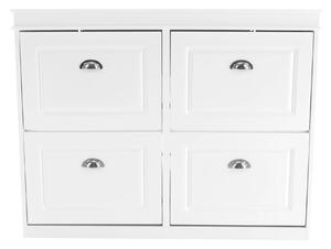 Pantofar SEBER TYP 5, alb, PAL, 105x24x82.5 cm
