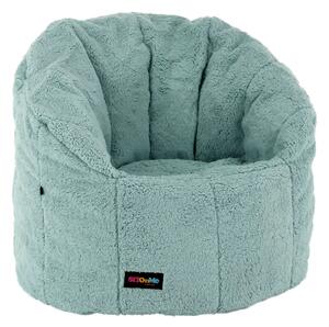 Fotoliu puf ALMERO, verde menta, material textil, 75x75 cm