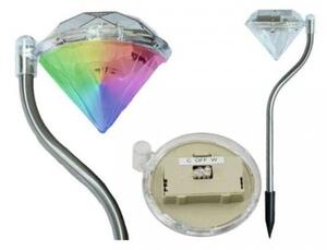 Set de 12 Lampi solare cu culori interschimbabile LED pentru gradina 29,5cm - Lanterna Polifach (P-780) #gri