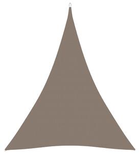 Parasolar, gri taupe, 4x5x5 m, țesătură oxford, triunghiular