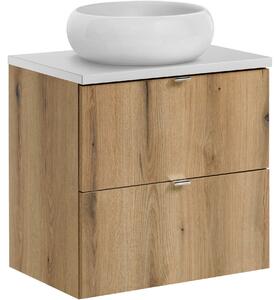 Set dulap Comad Nova Oak NOVA OAK A 82-60-2S, lavoar Comad Wiki UN-WIKI-SW, NOVA WHITE 89-60