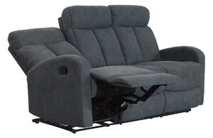 Sofa recliner Miramar 113 Gri, 181x94x100cm, Tapiterie, Picioare: Metalic