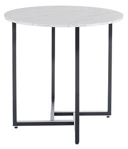 Masa rotunda de dining ALTO II 80 cm, decor marmura alba