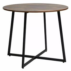 OFERTA Masă de luat masa rotundă LUNA 90 cm, maro rustic II. calitate