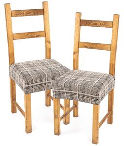 Husă șezut scaun 4Home ComfortPlus Check, 40 - 50 cm, set 2 buc