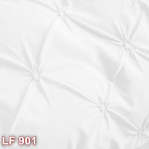 Lenjerie de pat, 2 persoane, finet, UniDeluxe cu pliuri, alb , 230x250cm LF901