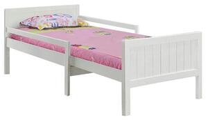 Pat pentru copii EUNIKA 90x200, alb, lemn, cu somiera
