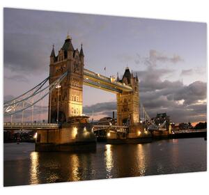 Tablou - Tower Bridge la noapte (70x50 cm)